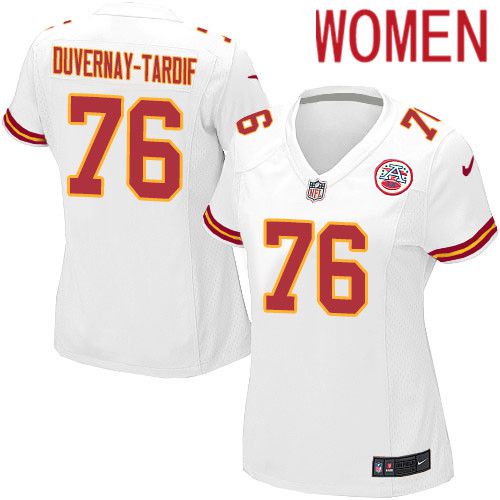 Women Kansas City Chiefs 76 Laurent Duvernay-Tardif Nike White Player Game NFL Jersey